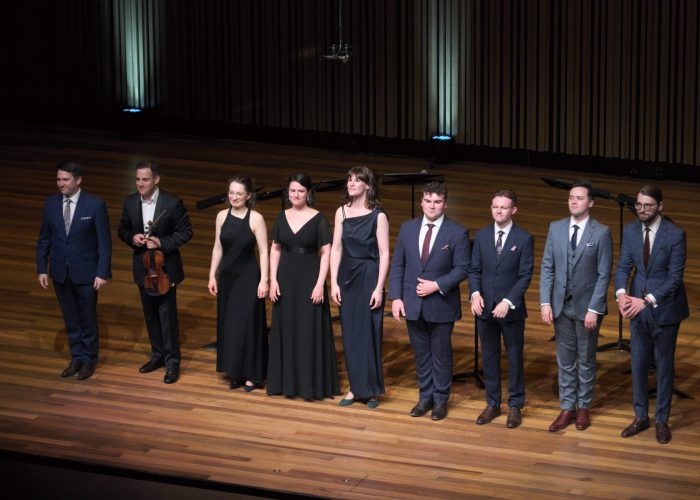 Let My Love Be Heard. Voces8 with Jack Liebeck. 

Photo by Peter Hislop